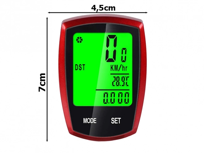 Compteur de vitesse sans fil et étanche avec écran LCD pour vélo