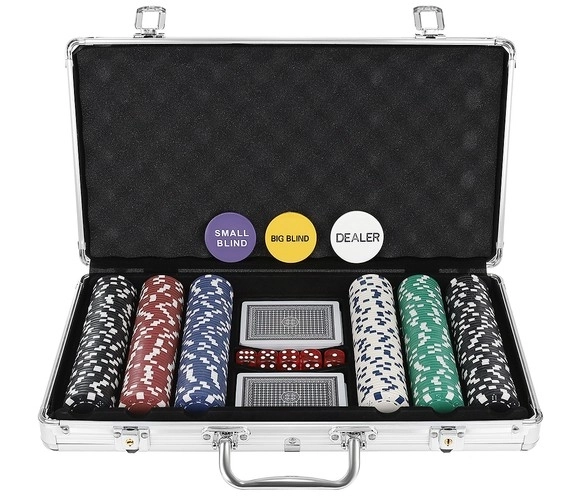 Poker - ensemble de 300 jetons dans une mallette HQ