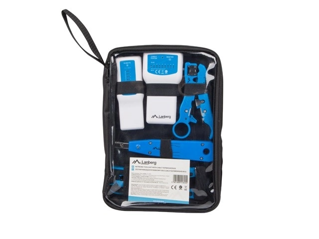 Kit d'outils pour l'installation LAN avec testeur RJ45 RJ11