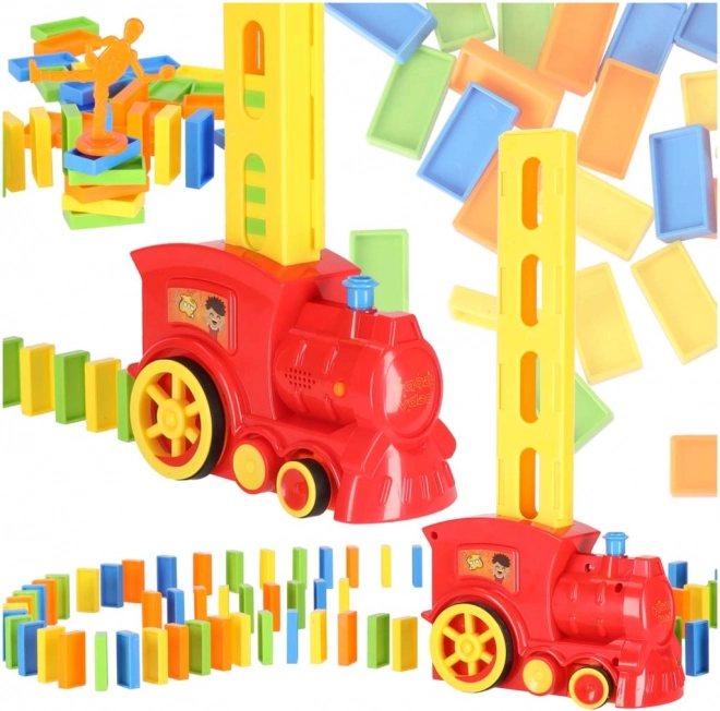 Train interactif poseur de dominos 80 pièces – Locomotive