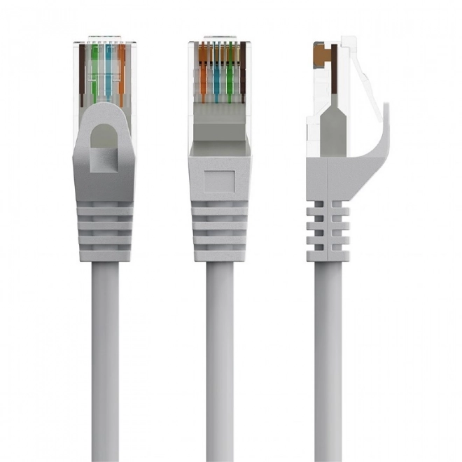 Câble de raccordement cat.6 UTP 0,5m gris