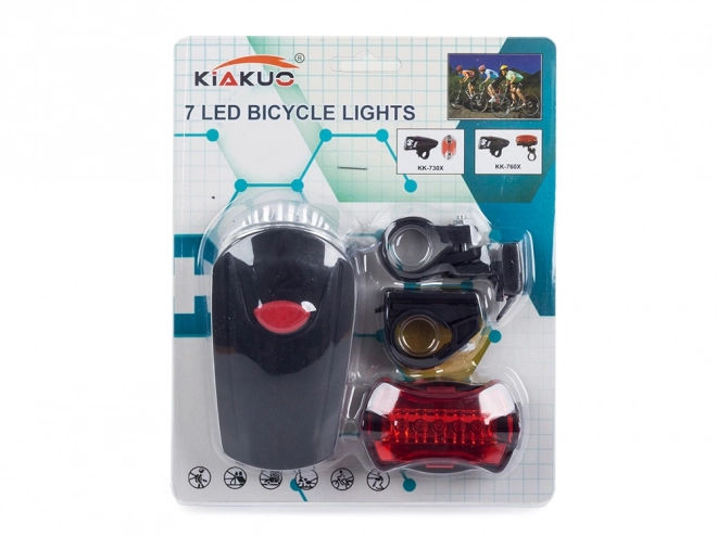Ensemble de lumières pour vélos avant et arrière LED