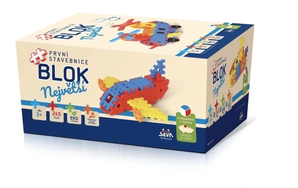 Jeu de construction BLOK Plus grande boîte en plastique