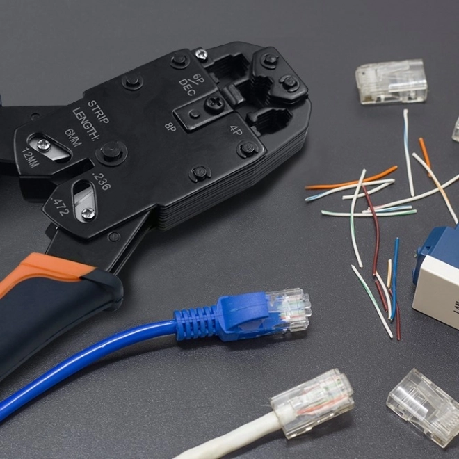 Connecteur RJ45 traversant CAT6 FTP avec contacts plaqués or, 100 pcs