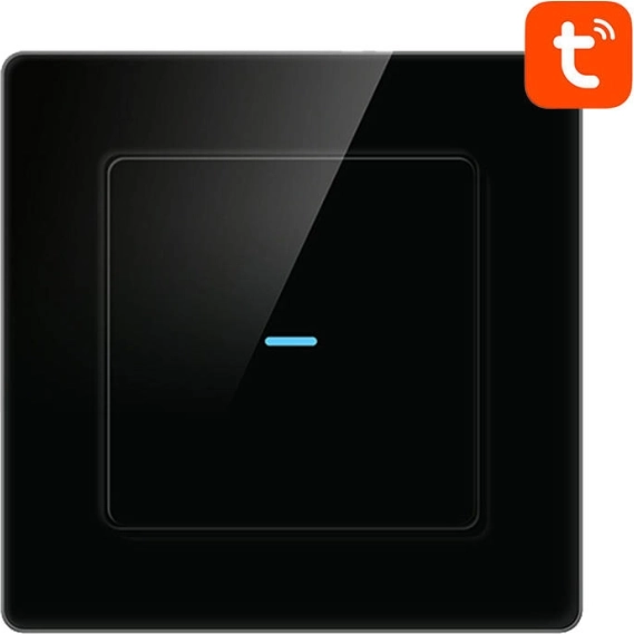 Interrupteur WiFi intelligent Avatto à 1 bouton TUYA (noir)