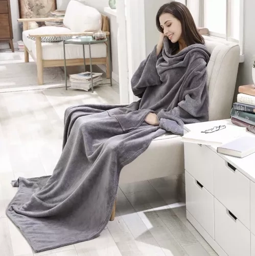Couverture-mikina gris clair Ruhhy 22649