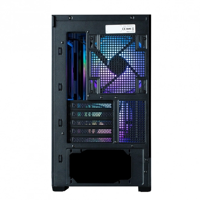 Boîtier P30 Air mATX Mini Tour avec ventilateurs ARGB noir