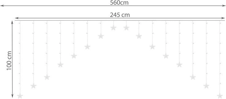 Rideau d’étoiles spectaculaire