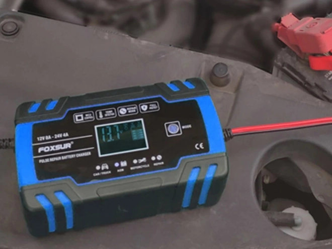 Chargeur automatique de voiture avec fonction de réparation 12V 24V