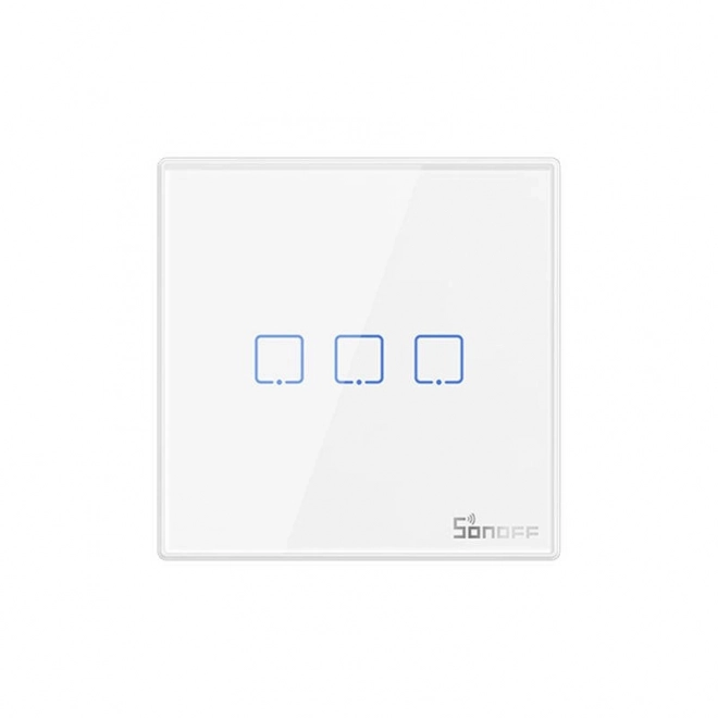 Interrupteur mural intelligent Sonoff T2EU3C-RF 3 canaux