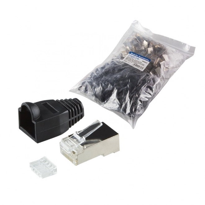 Connecteurs RJ45 CAT.6 avec protection, noir