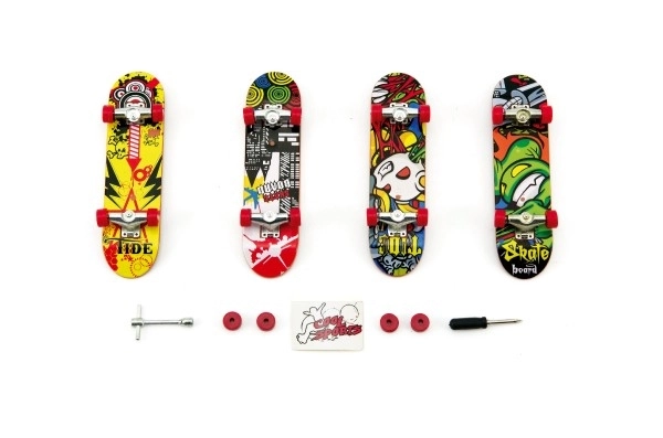 Skateboard Doigt Plastique 10 cm avec Accessoires