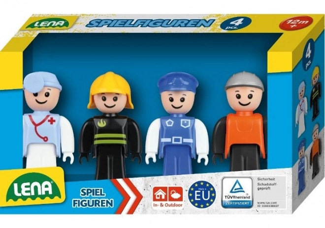 Ensemble de figurines bleues