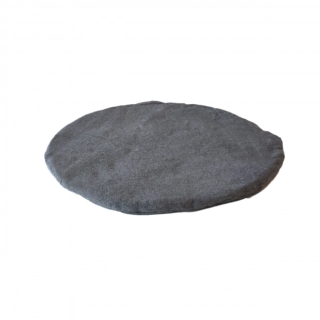 Chaise suspendue Boho avec coussin, balançoire de jardin, grise