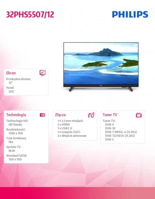 Téléviseur LED 32 pouces