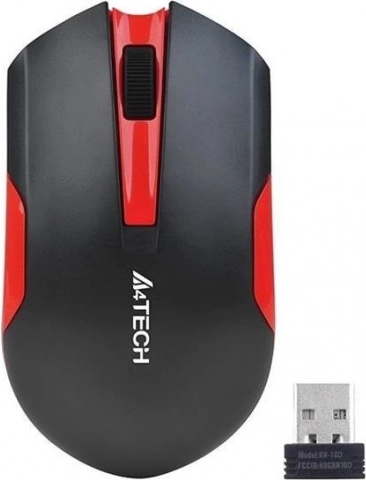 Souris sans fil V-Track noir-rouge