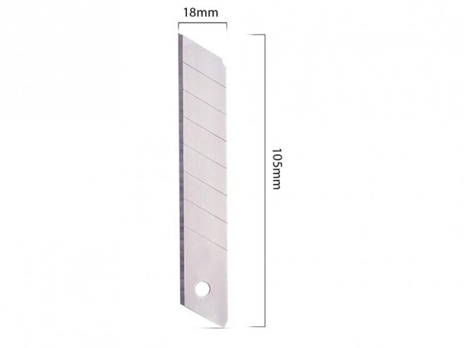 Lames de rechange 18 mm, ensemble de 10 pièces
