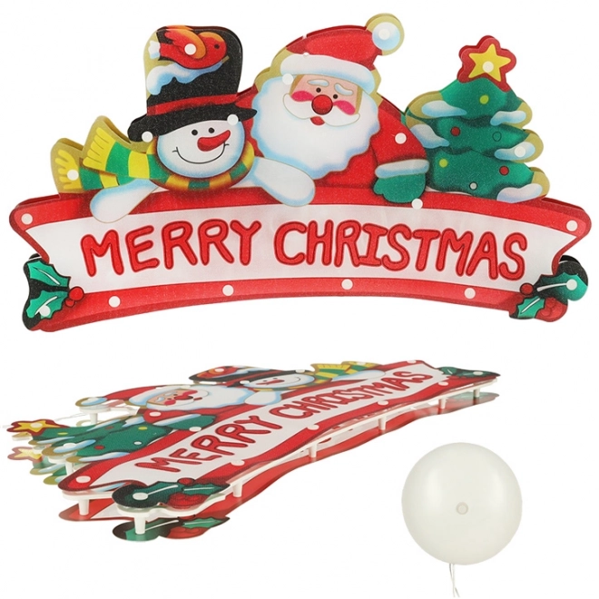Décoration LED de Noël Merry Christmas 45 cm