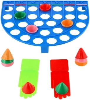 Score clair et bandes colorées