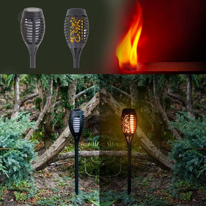 Torche de jardin solaire 12 LED
