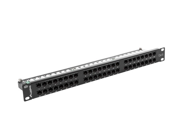 Panneau de brassage 48 ports 1U cat.6 noir