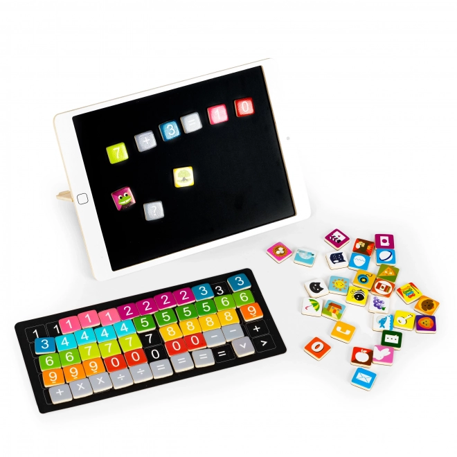 Tablette éducative en bois, tableau magnétique ECOTOYS