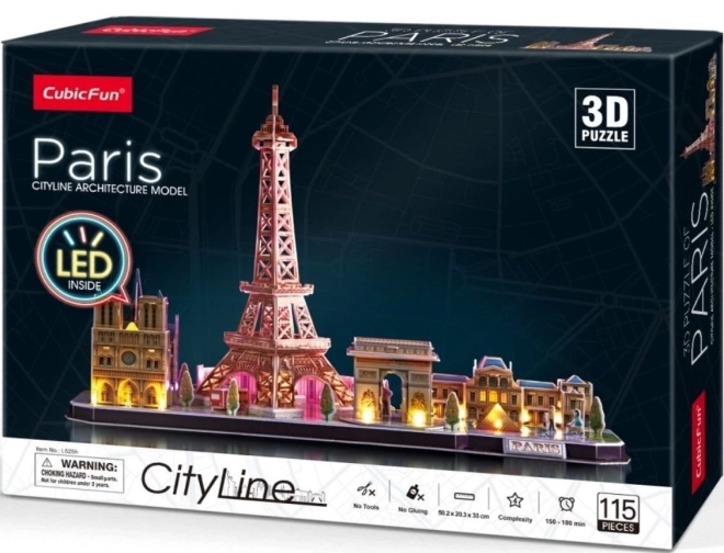 Puzzle éclairé 3D CityLine Panorama Paris