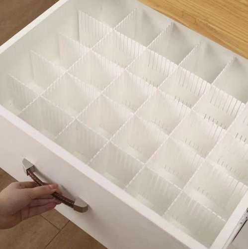Organisateur diviseur en plastique pour tiroir 4 pièces