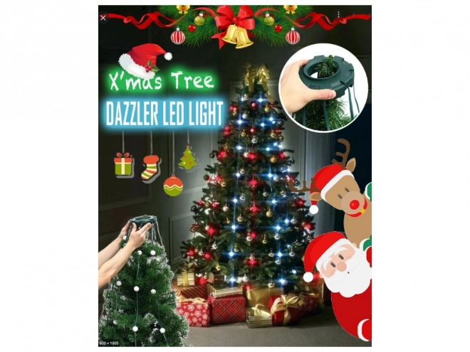 Rideau lumineux de Noël avec LED RGB