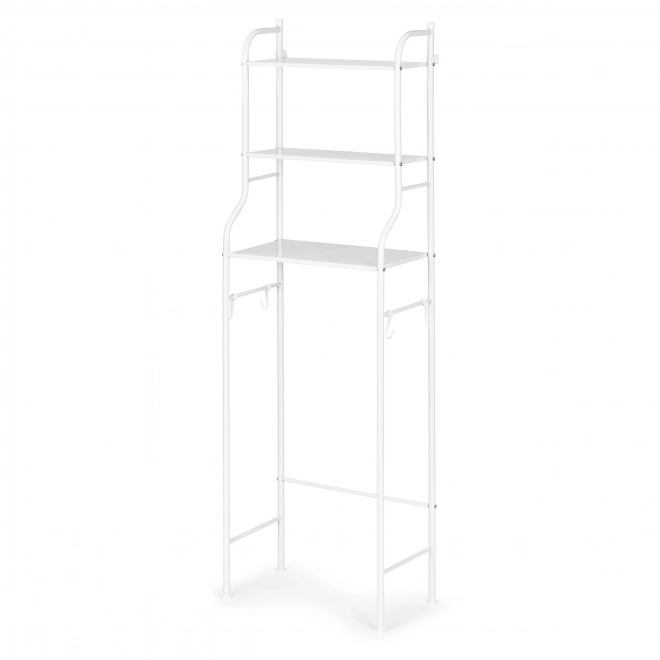 Étagère de salle de bain haute avec 3 étagères, structure en aluminium
