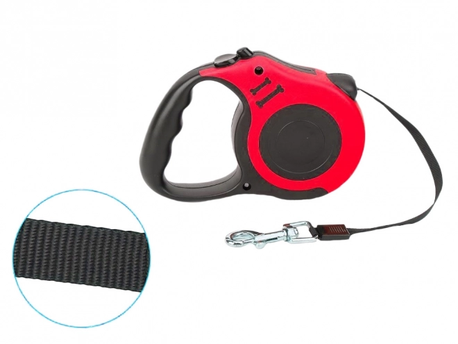 Laisse automatique pour chiens – Rouge