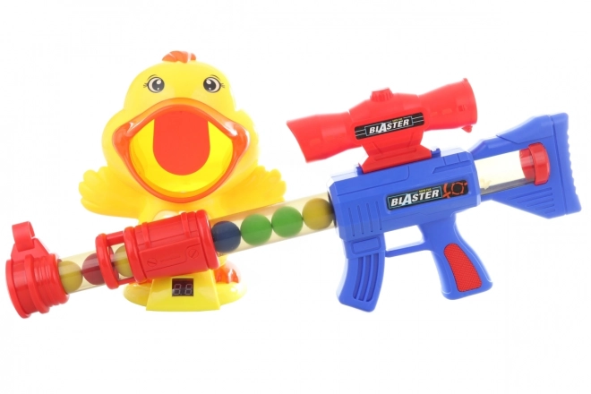 Pistolet à balles avec canard compteur