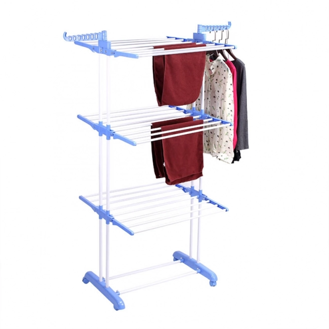 Séchoir à linge pliable bleu