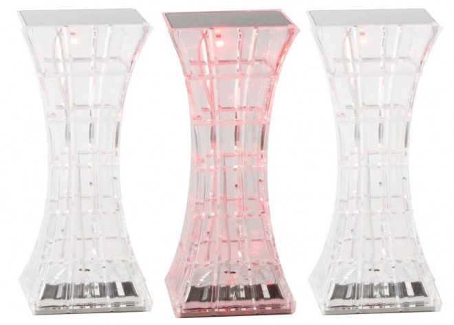 Lampe de chevet en cristal avec LED RGB et télécommande