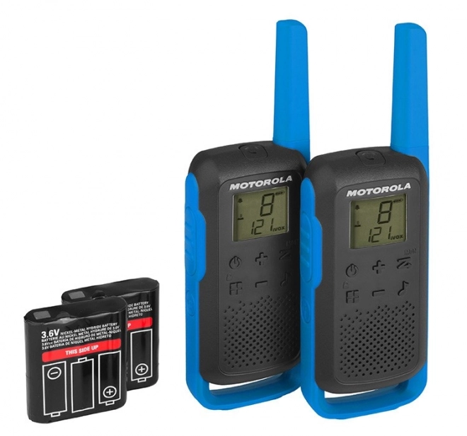 Talkies walkies Motorola T62 PMR 446 bleus