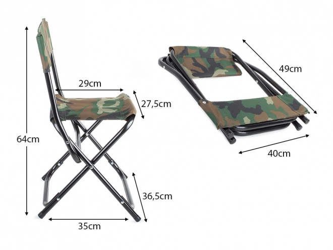 Fauteuil de pêche touristique pliant marocain grand