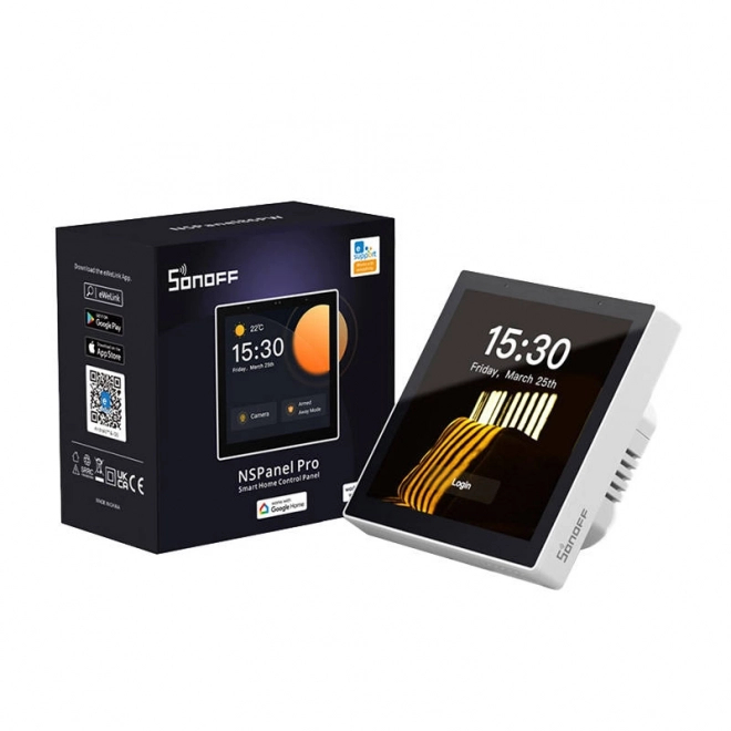 Interrupteur mural intelligent Sonoff NSPanel Pro – blanc