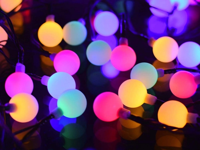 Guirlande de jardin solaire multicolore avec LED