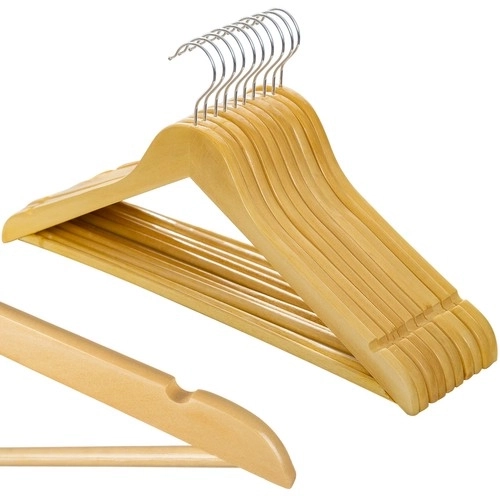 Porte-vêtements 10pcs. - Ruhhy en bois 24492