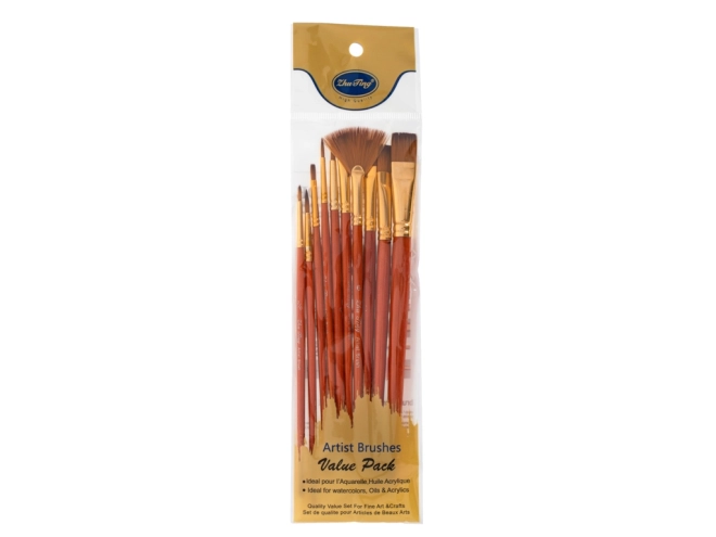 Ensemble de pinceaux scolaires de peinture 10 pcs