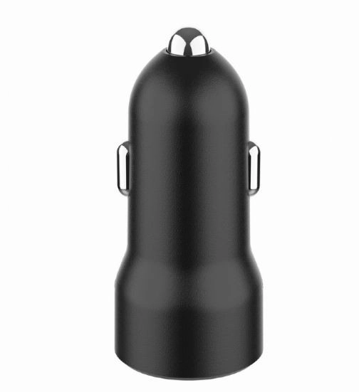Chargeur de voiture noir USB-A/USB-C 20W PD