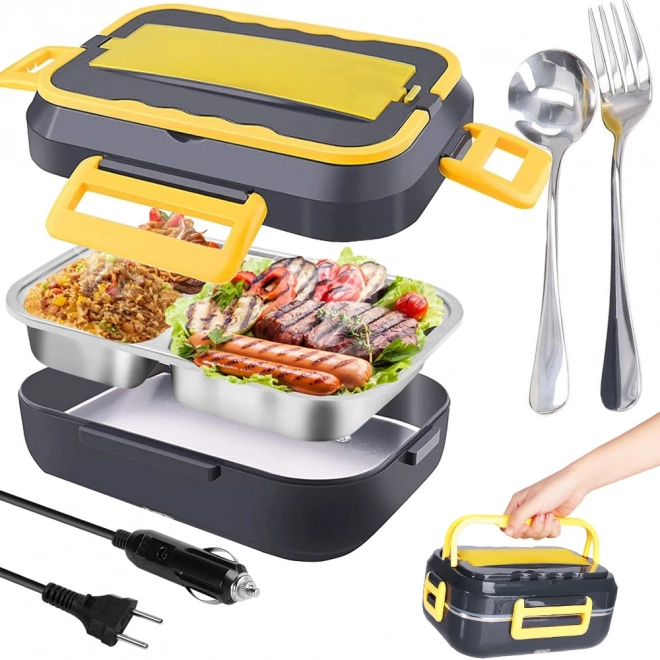 Lunchbox électrique chauffant pour voiture de travail