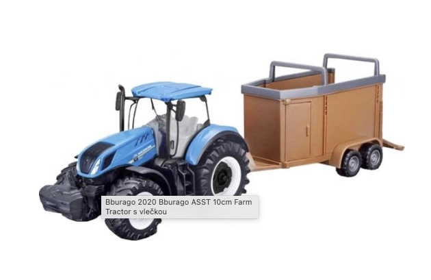 Tracteur avec remorque Bburago