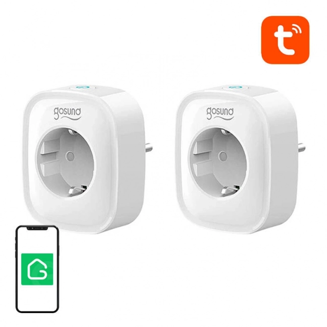 Prise intelligente WiFi Gosund SP1 (2 pièces), 16A, Tuya