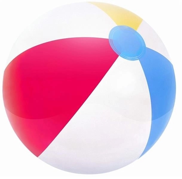 Ballon gonflable à rayures arc-en-ciel - 61 cm