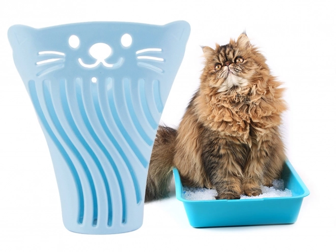 Pelle à litière pour chat avec manche ergonomique