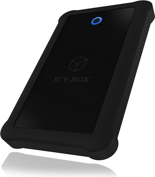 boîtier externe pour disque 2,5" ICY BOX avec USB 3.0 et coque en silicone