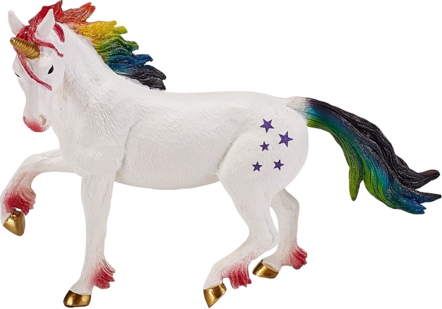 Licorne à crinière arc-en-ciel