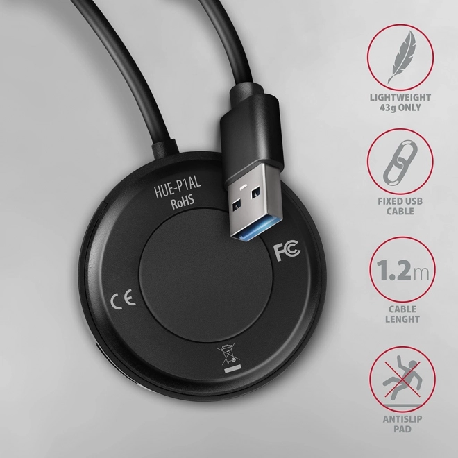 Hub USB 4 ports USB 3.2 Gen 1 rond