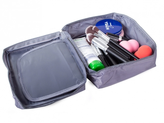 Organisateur de voyage pour cosmétiques couleur grise